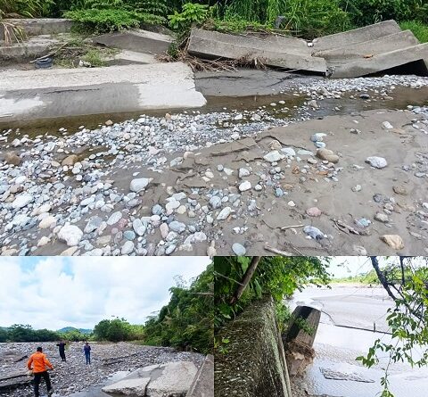 MURO DE CONTENCIÓN DEL RÍO CHAMA SE PARTE EN PEDAZOS Y AMENAZA CON INUNDAR 8 COMUNIDADES VIGÍENSES
