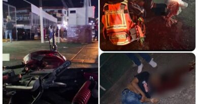 Muere motorizado tras volcar sobre la vía en El Vigía