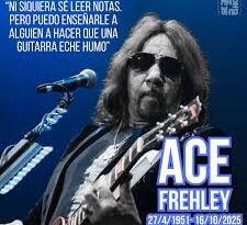 Ace Frehley, guitarrista cofundador de KISS, muere a los 74 años