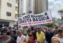 Marcha de gremios y pensionados llegó a las inmediaciones de la Asamblea Nacional para pedir aumento de salario