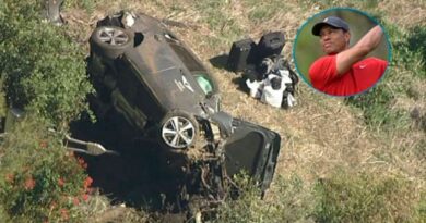 Tiger Woods sufre grave accidente automovilístico que provocó volcamiento de vehículo